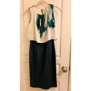 NY&Co Strapless Turquoise Dress